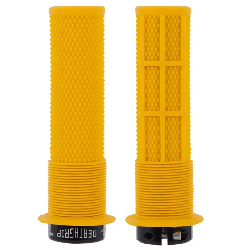 DMR Brendog DeathGrip Flange Thick Grips in Gull Yellow